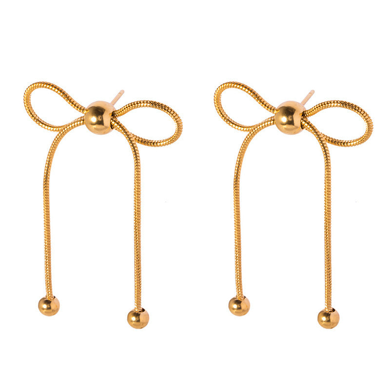 Gold Titanium Steel Clavicle Chain Advanced Necklaces