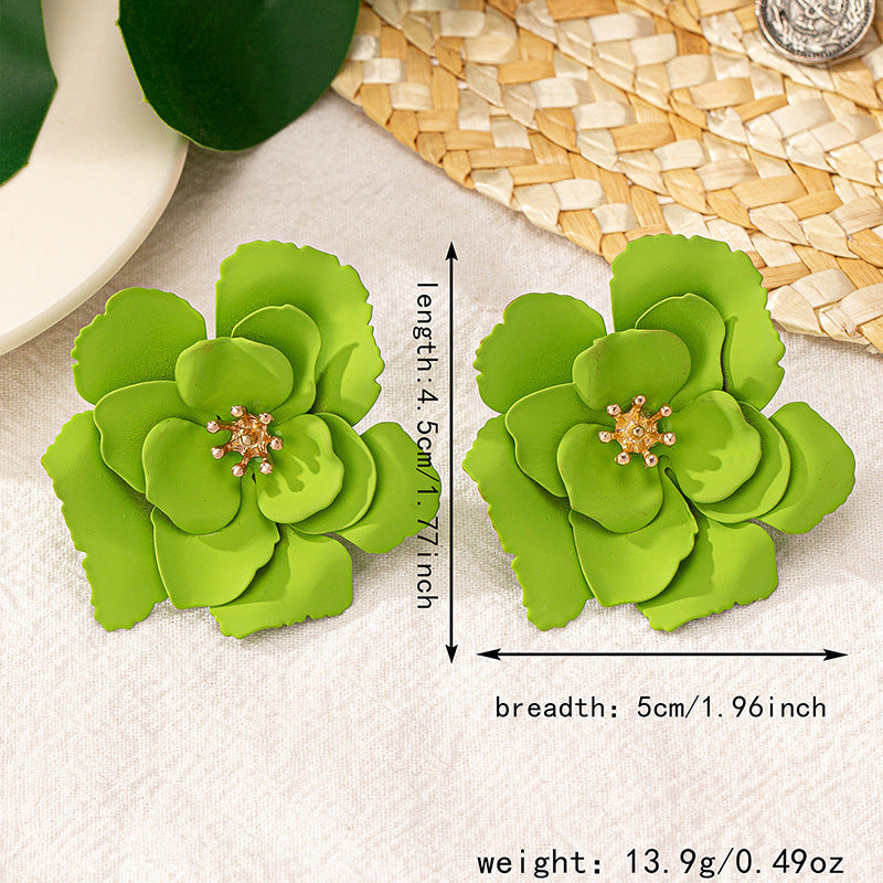 Of Fashionable High-grade Flower Personalized Temperamental Earrings