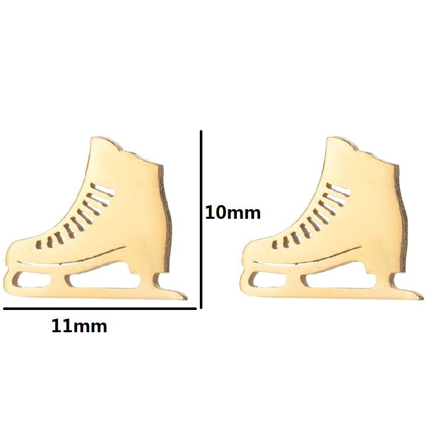Retro Sports Olive Football Series Female Earrings
