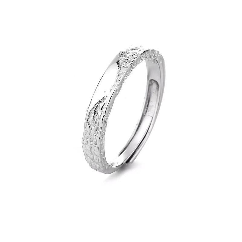 Women's & Men's Erosion Glacier Couple Affordable Luxury Fashion Niche Ring