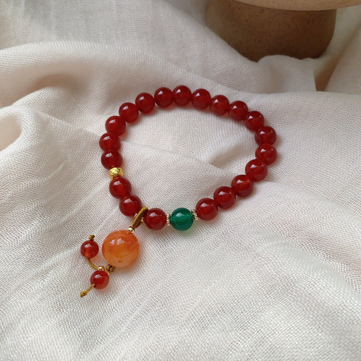 Women's Money Drawing Luck Changing Peach Retro Ethnic Style Bracelets