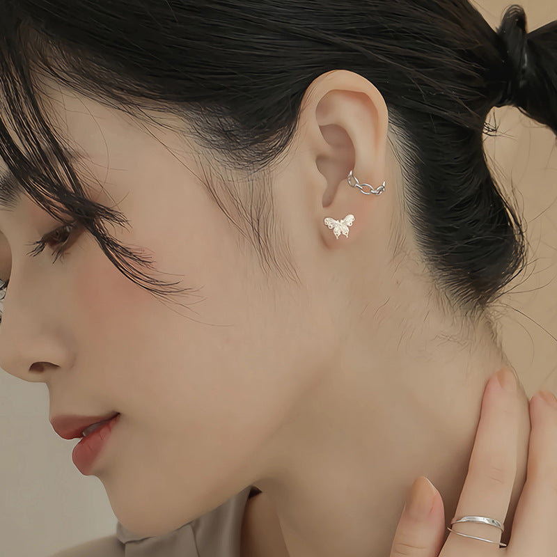 Sweet Ear Bone Korean Screw Tightening Buckle Earrings