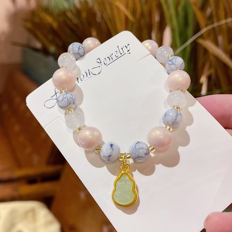Women's High-grade Gourd Beaded Light Luxury Korean Style Girlfriends Bracelets