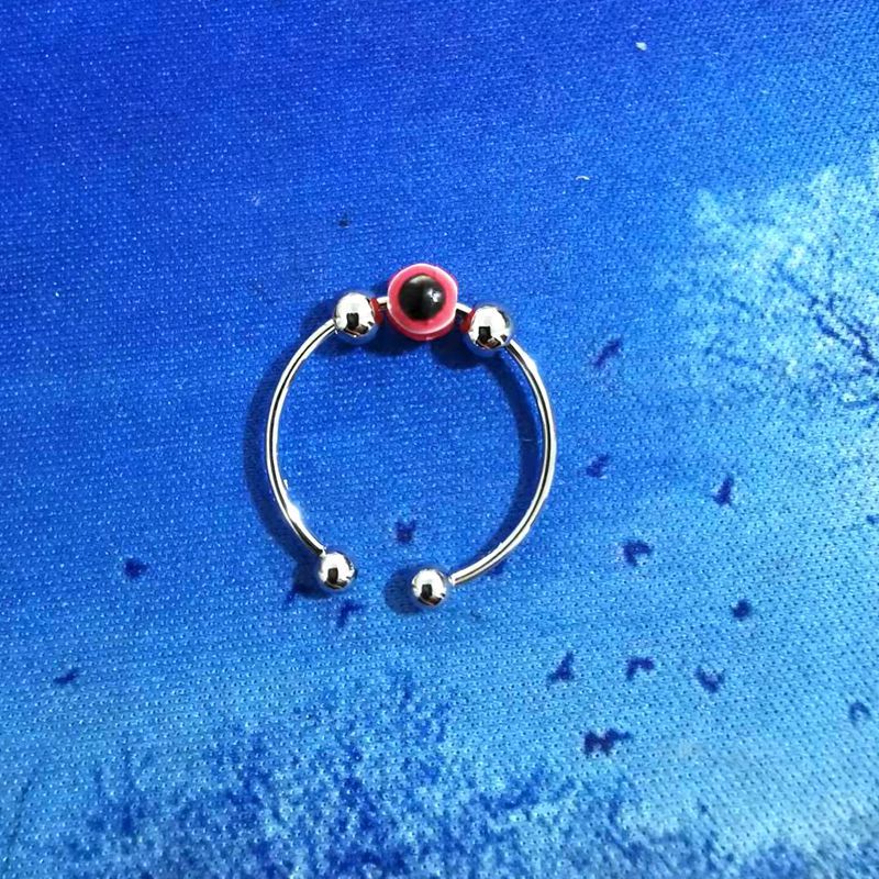 Shining Sand Beads Anxiety Personality Fashion Ornament Rotating Simple Rings