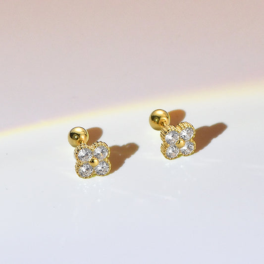 Cubic Zirconia Female Sleeping No Need To Take Earrings