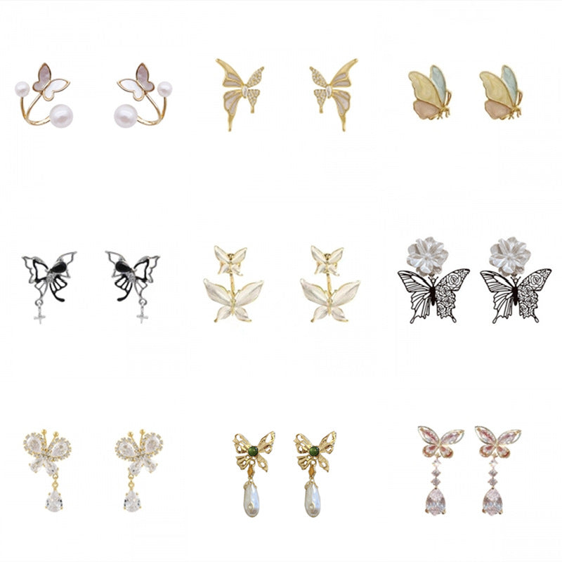 Women's Fashionable Light Luxury Butterfly Design High-grade Rings