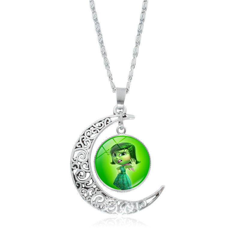Brain Secret Team Time Gem Cabochon Necklaces