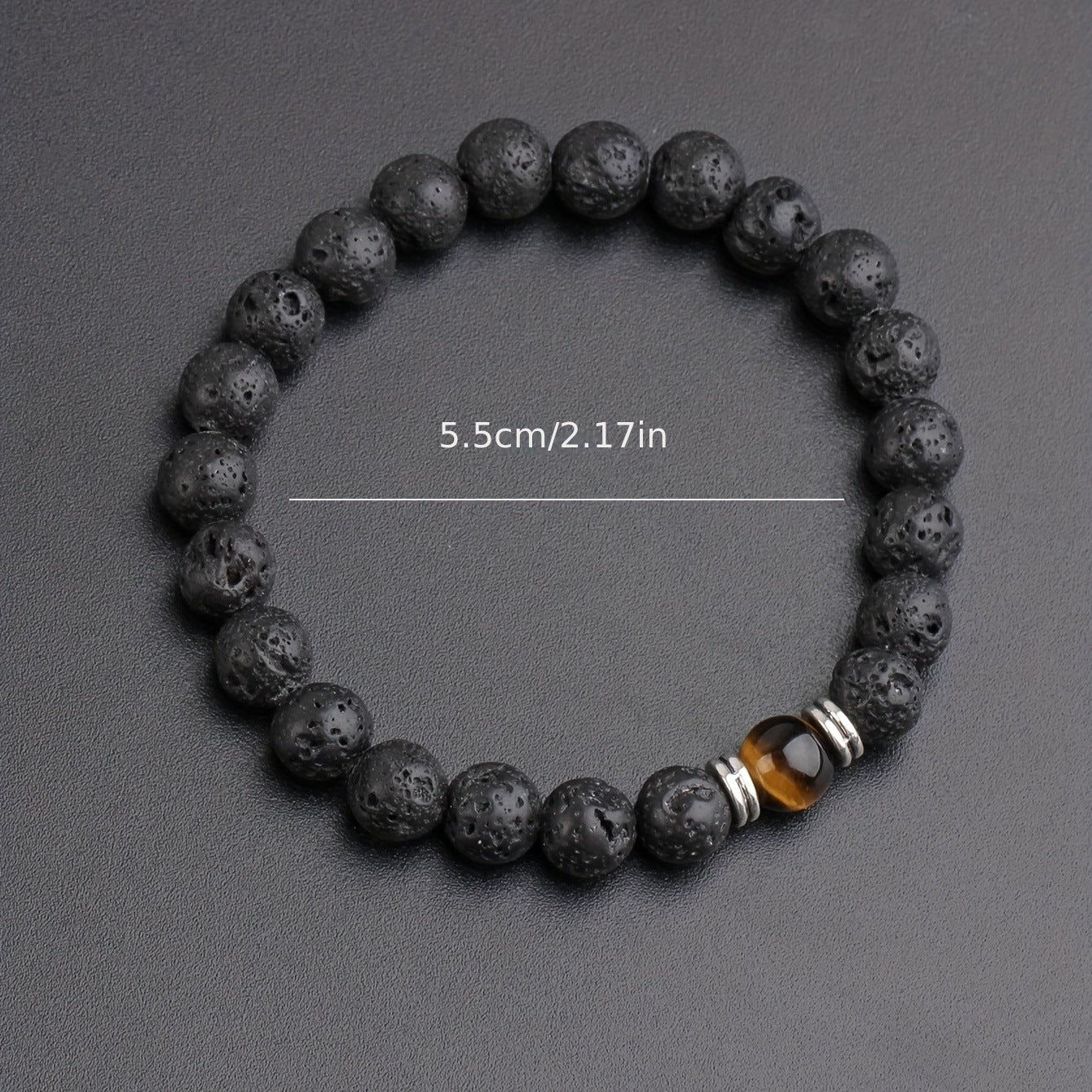 Women's & Men's Volcanic Rock Yoga Wheel Handmade Bracelets