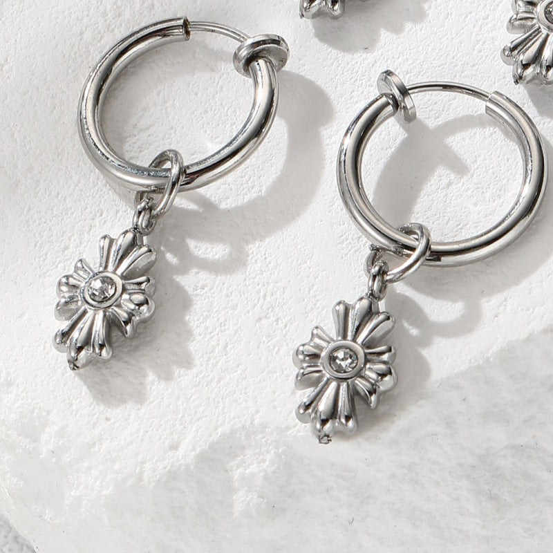 Women's & Men's Steel Ear Asterism Cold Style High-grade Sweet Earrings