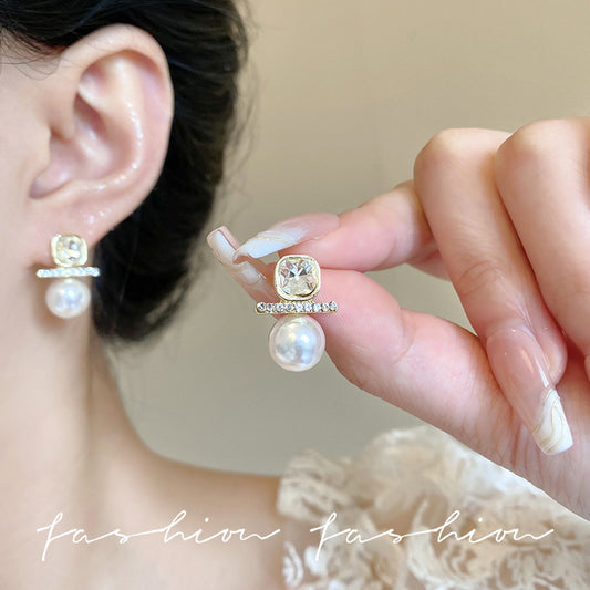 Women's Sier Retro Affordable Luxury High-grade French Earrings