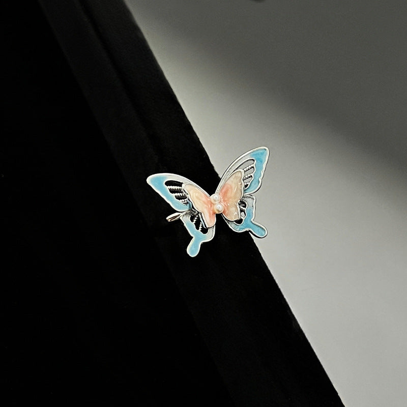 Glaze Butterfly Opening Female Trendy Cool Hot Rings