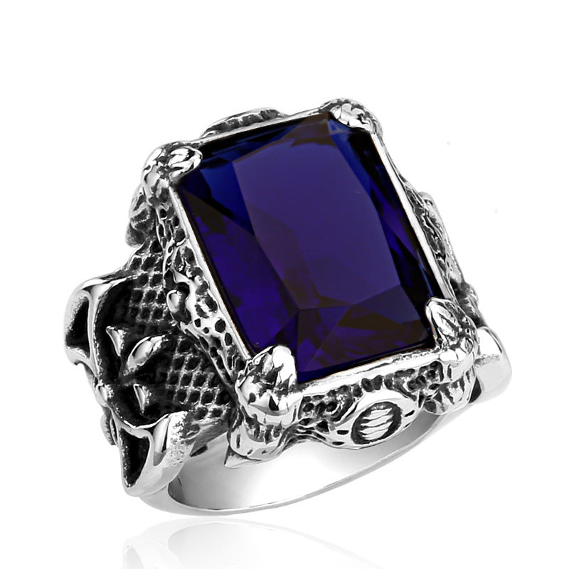 Men's Retro Ornament Titanium Steel Fashionmonger Nordic Stainless Rings