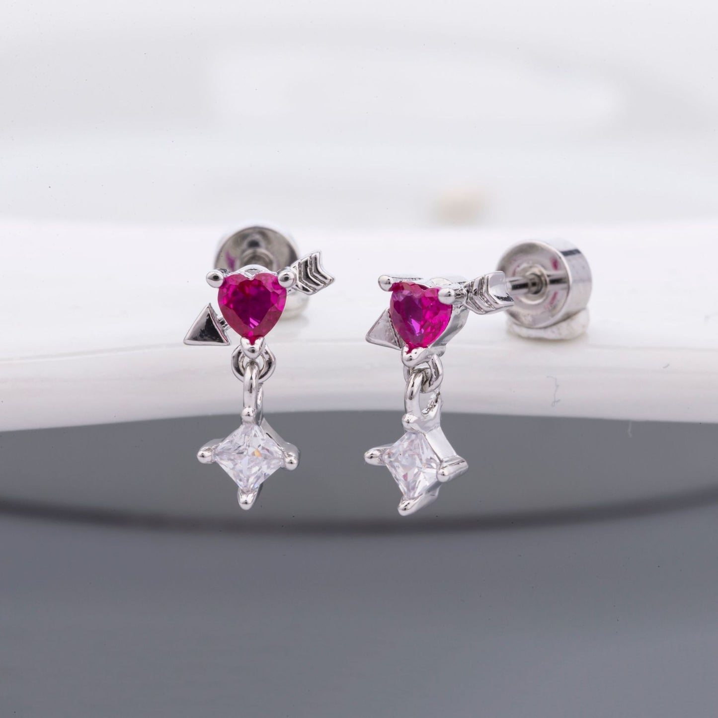Steel Gold-plated Screw Double-headed Twist Ear Earrings