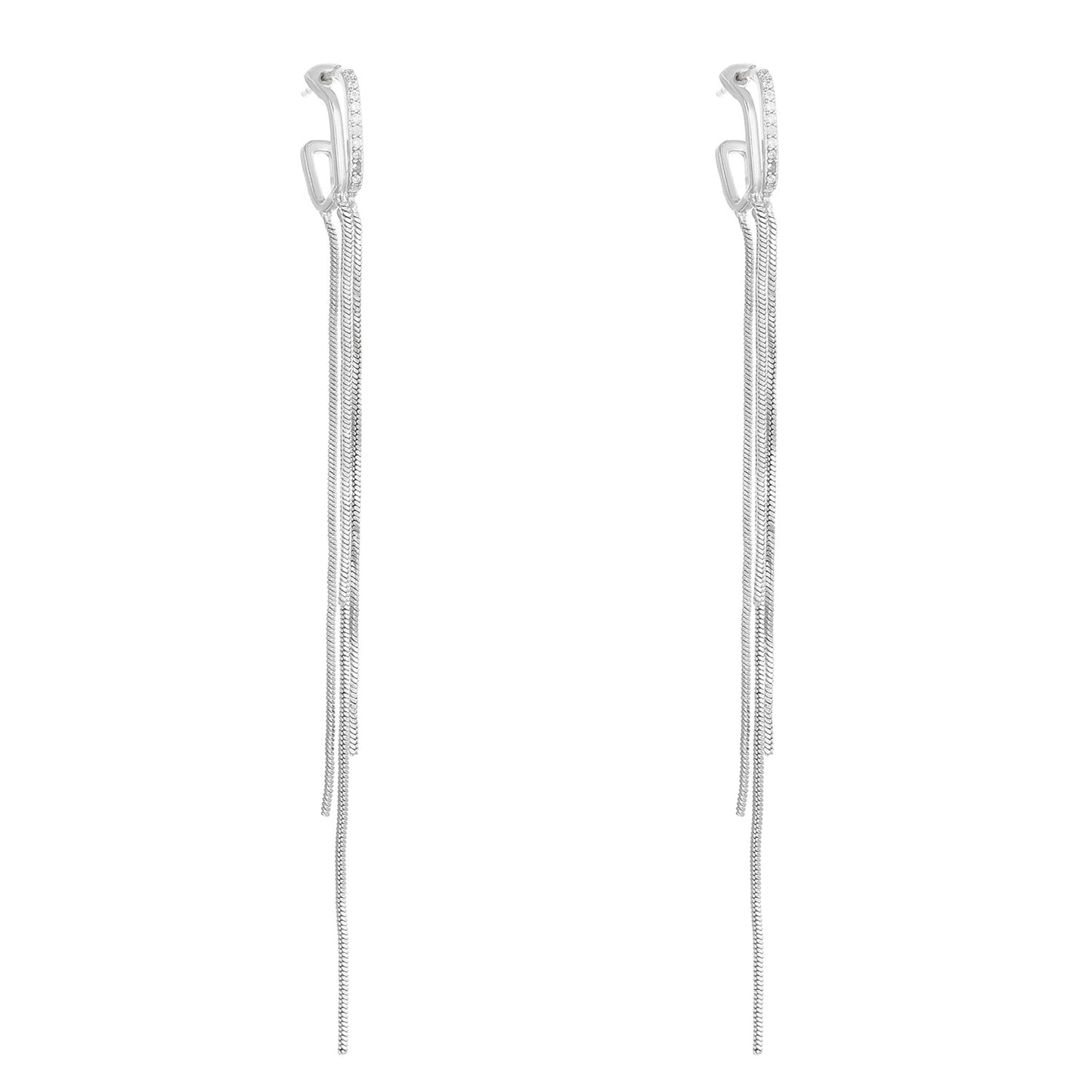 Long Fringe Female Fashion Personality Chain Earrings