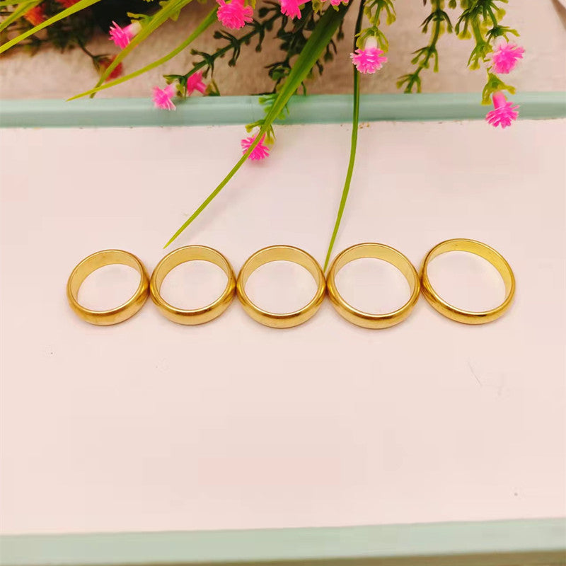 Women's & Men's Mouth Closed Fashion Couple Aperture Stall Rings