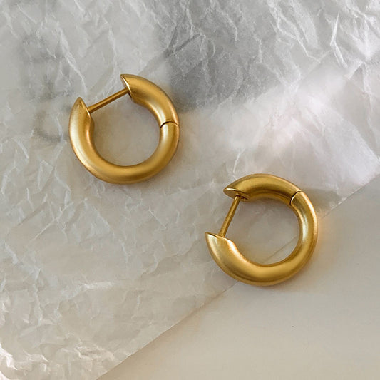 Punk Niche Personality Circle Disco Jumping Earrings