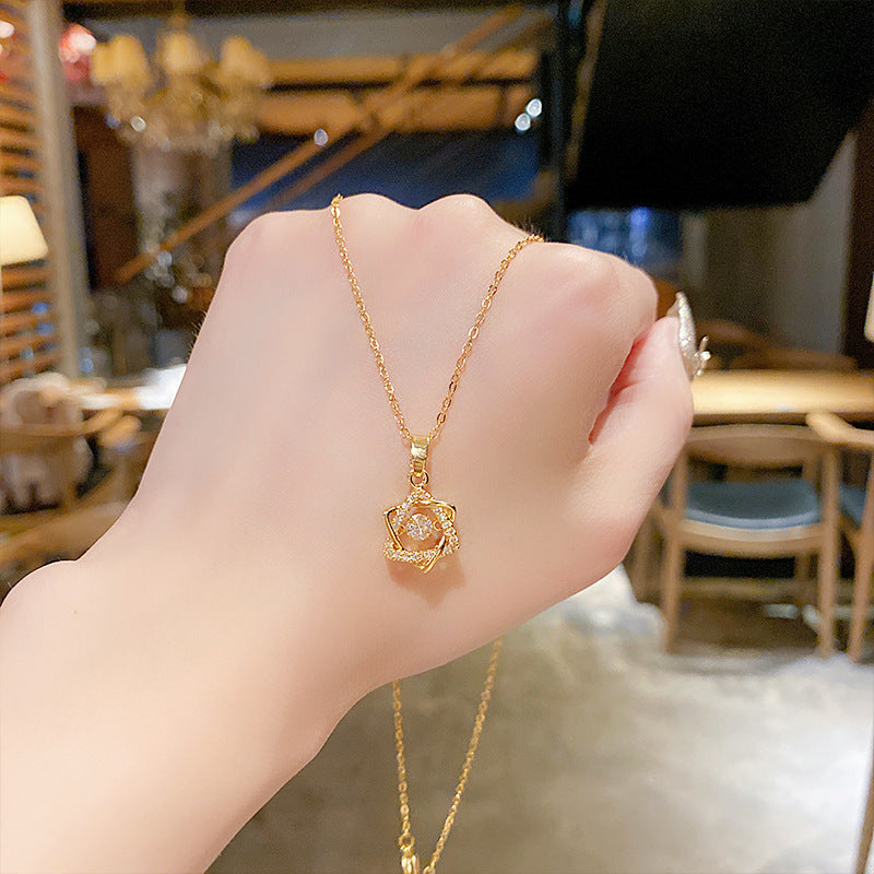 Women's Fashion Pulsatile Heart Light Luxury Minority Exquisite Design Necklaces