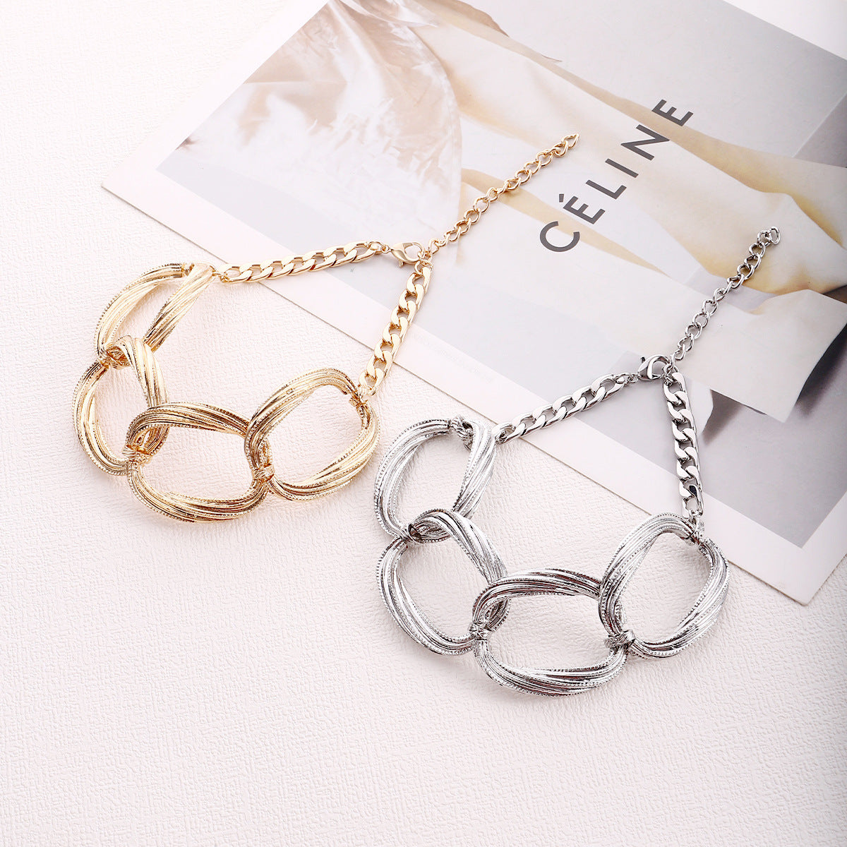 Short Metal Cold Style Fashion Retro Necklaces