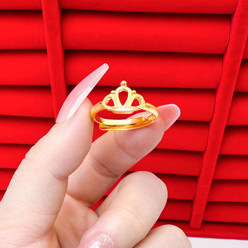 Light Luxury Design Real Bronze Open Rings