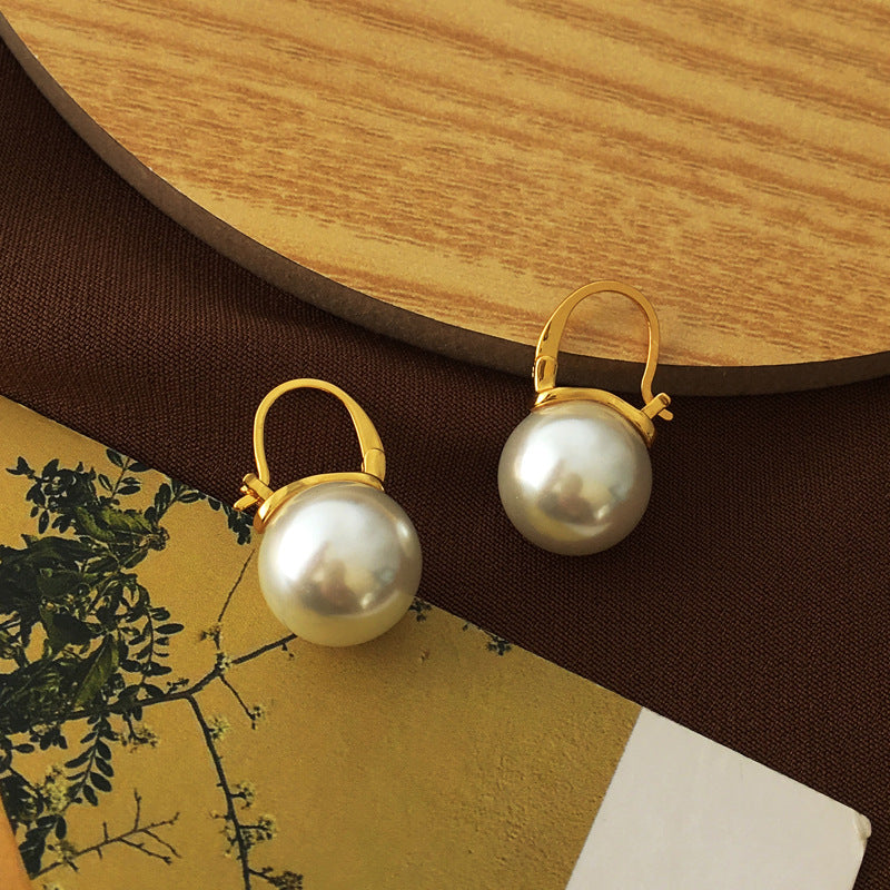 Copper Plated Real Gold Retro Style Earrings