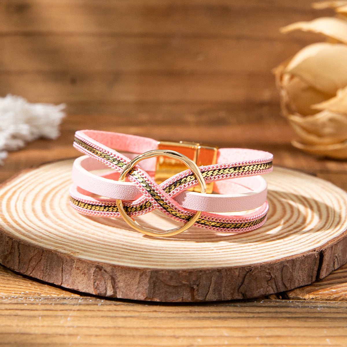 Leather Design Sense Niche Bohemian Magnetic Bracelets