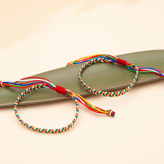 Women's & Men's Style Red Original Life String Colored Bracelets