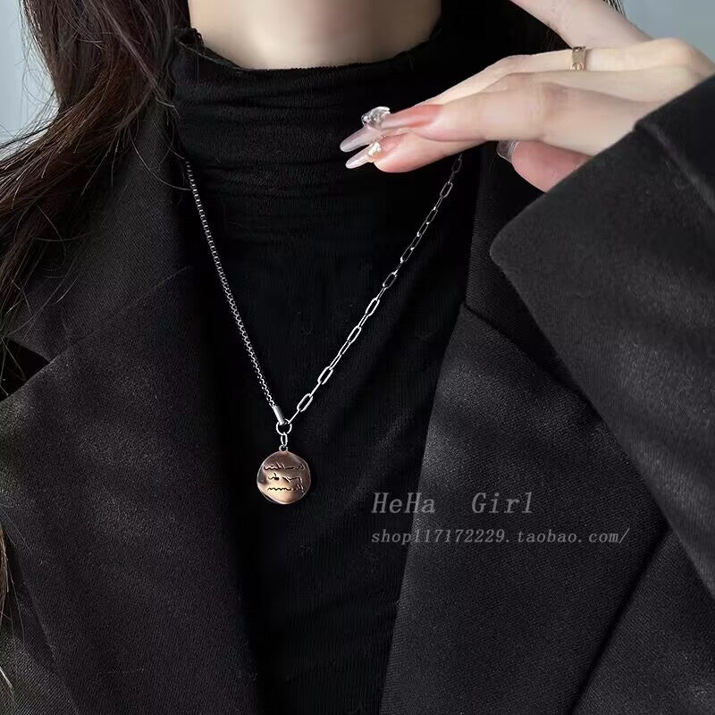 Women's Sweater Chain High-grade Long Pearl Titanium Necklaces