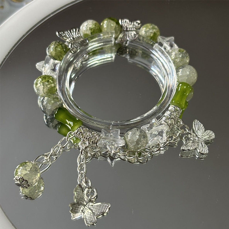 Women's National Fashion Bamboo Butterfly Retro Ethnic Bracelets