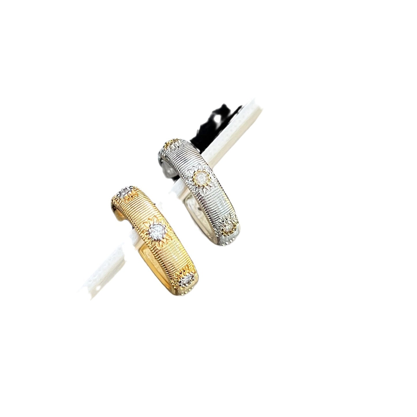 Women's Italian Woven Carved Gold Craft Palace Rings