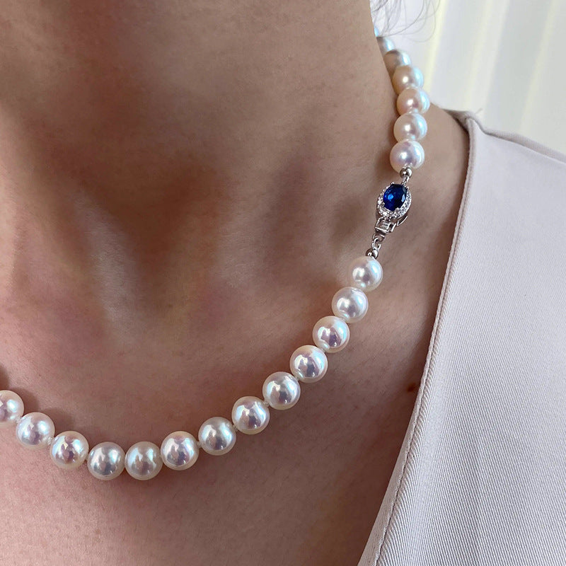 Women's Mother Shell Pearl Sweater Chain High-grade Necklaces