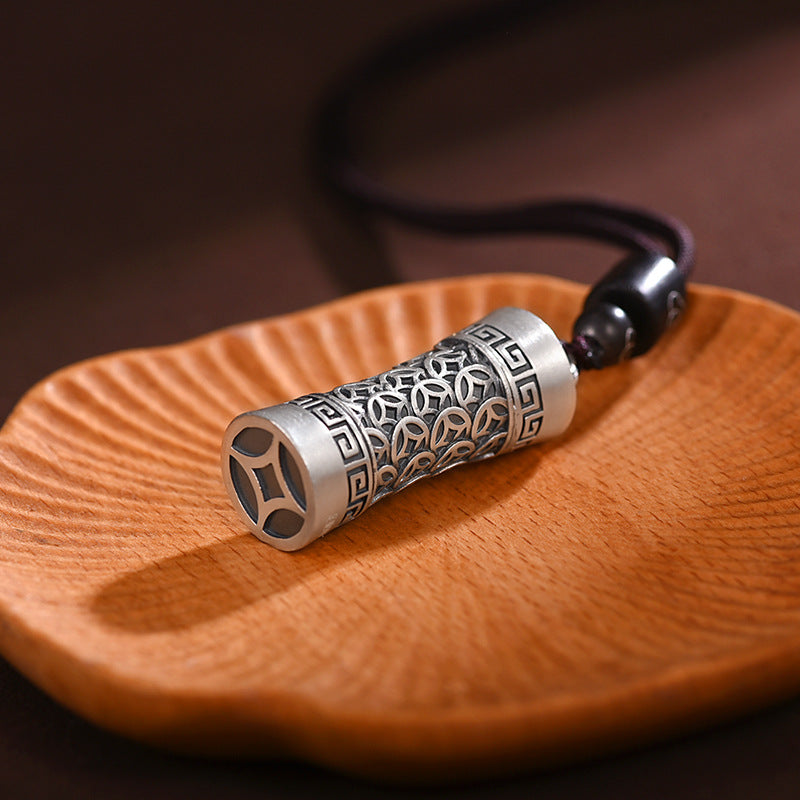 Men's Thai Sier Money Mantra Sterling Boys Pendants