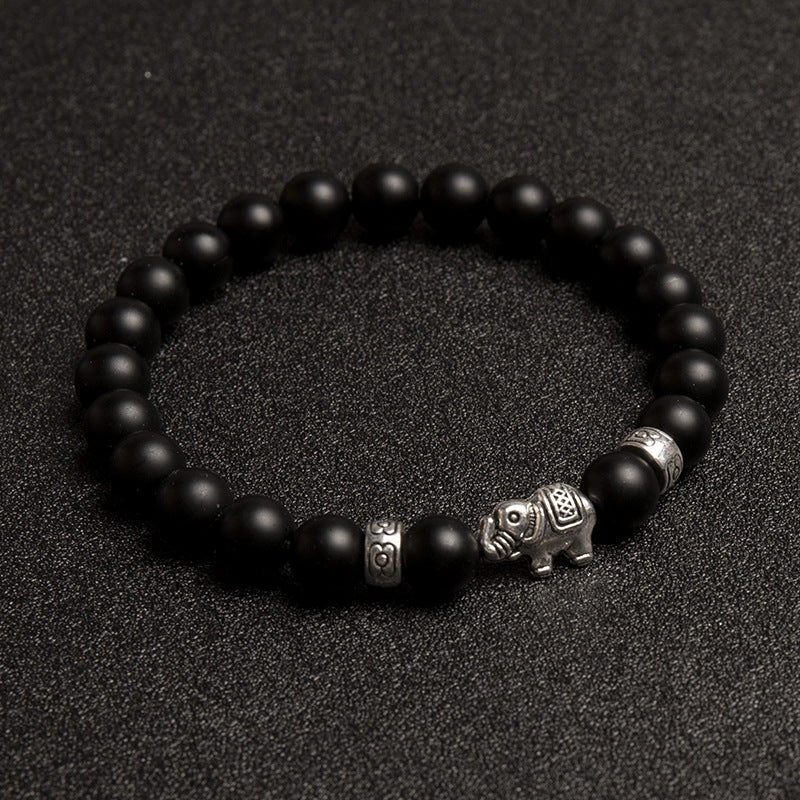 Natural Stone Beaded Cute Fashion Elephant Bracelets