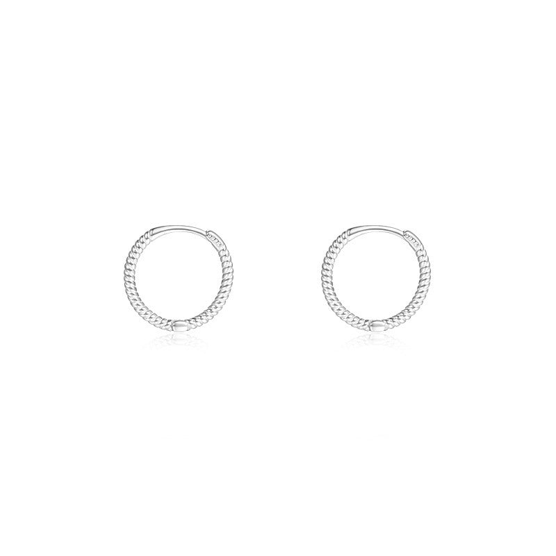 Women's Minimalist Style Simple Sterling Sier Design Earrings