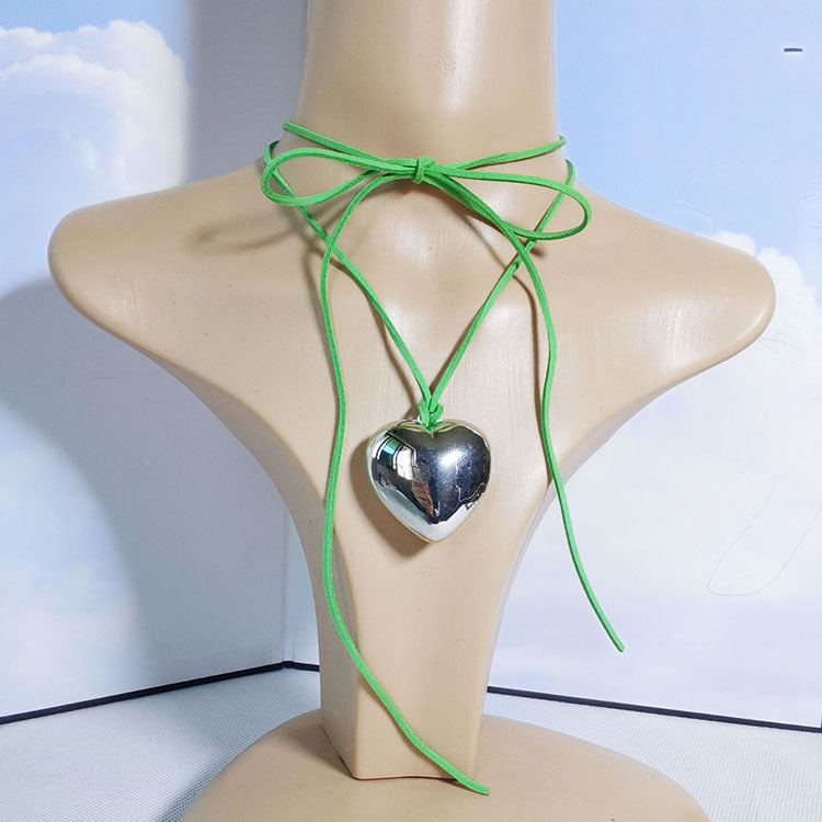 Wax Line Flannel Clavicle Chain Big Necklaces