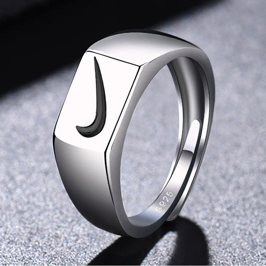 Women's & Men's Hook Simple Personalized Hip Hop Trendy Rings