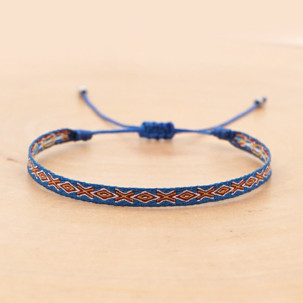 Women's South American Columbia Ethnic Style Webbing Bracelets