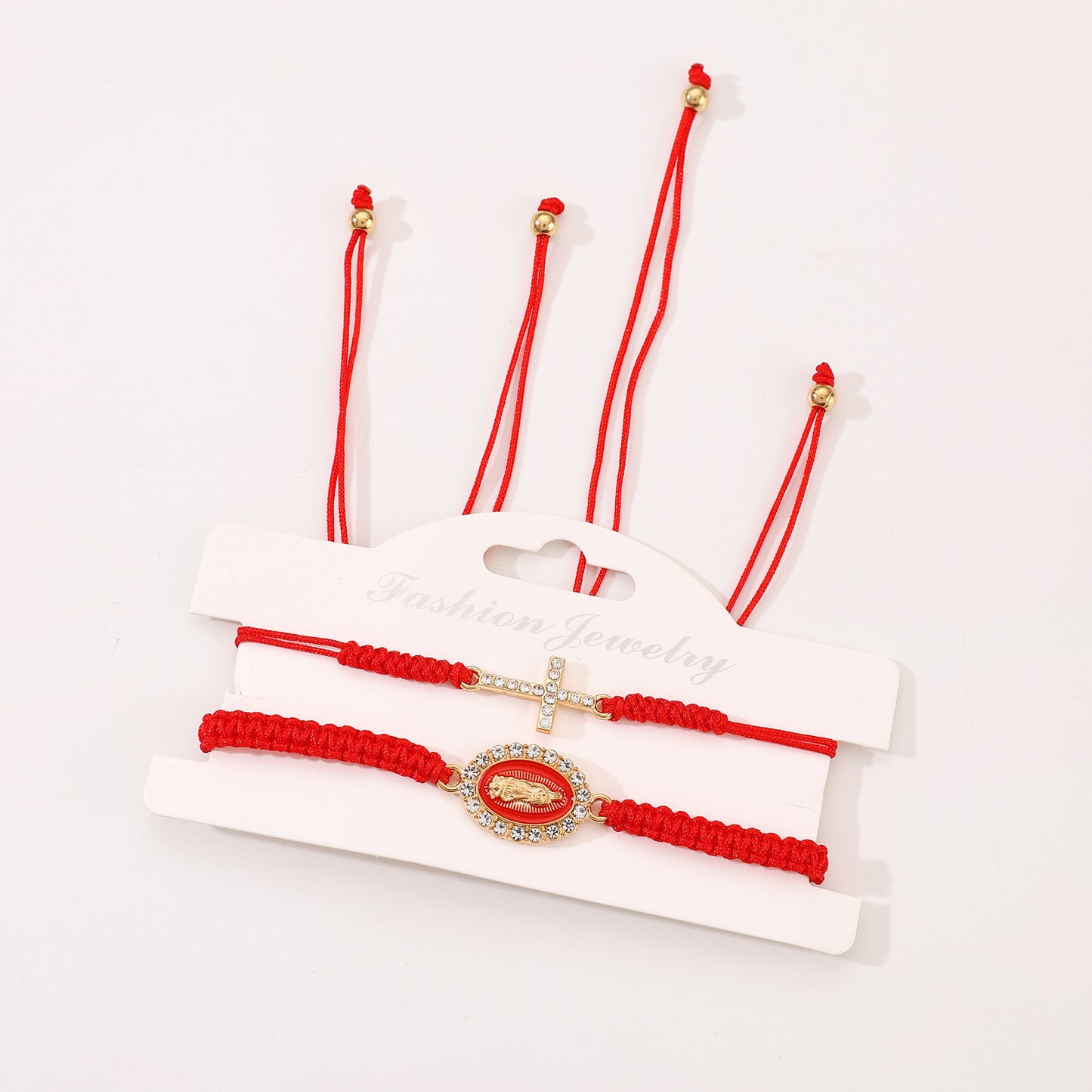 Personalized Virgin Mary Hand-woven Adjustable Card Bracelets