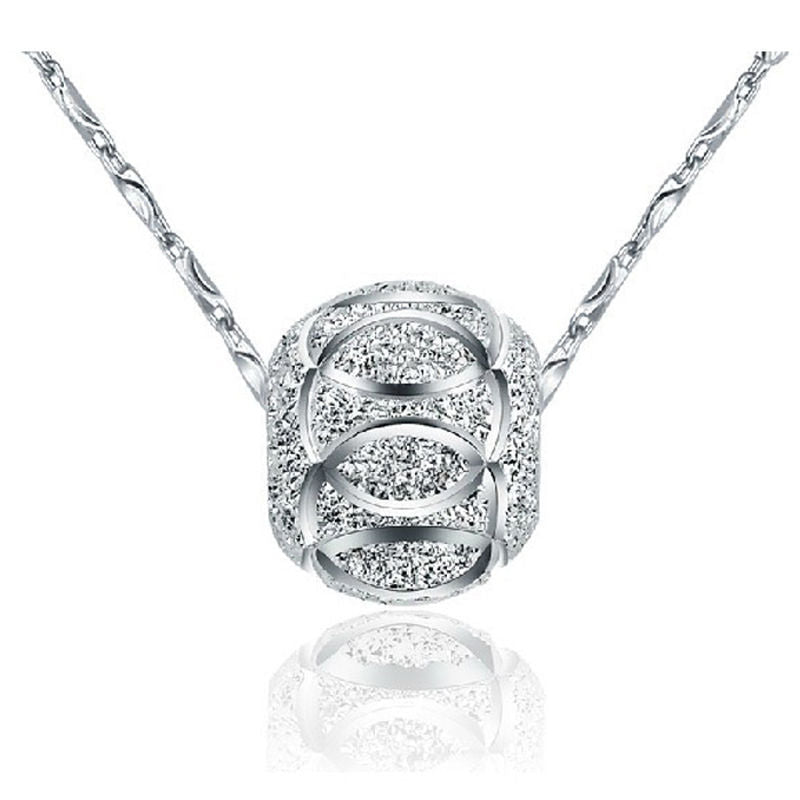 Women's Beads Plated Sterling Sier Clavicle Chain Necklaces