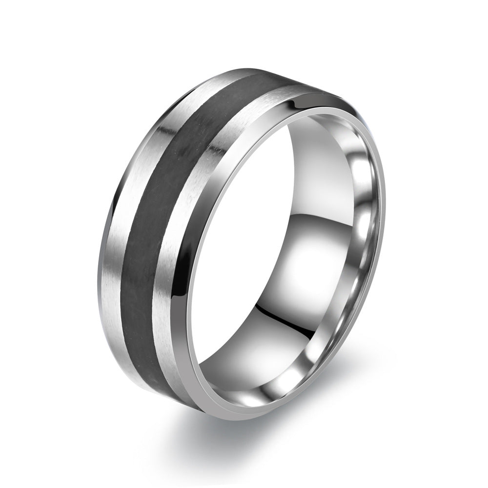 Men's Rotating Decompression Cross Titanium Steel Stainless Rings