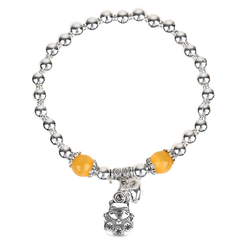 Chinese Style Large Sier Female Lotus Seedpod Bracelets