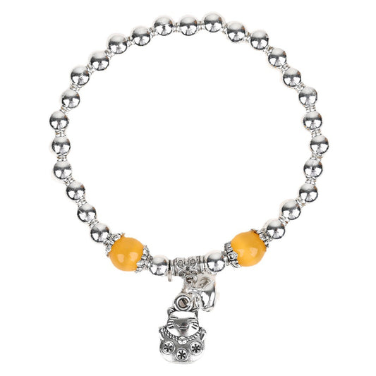 Chinese Style Large Sier Female Lotus Seedpod Bracelets