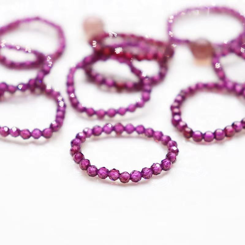 Tourmaline Turquoise Garnet Small Particle Fashion Rings