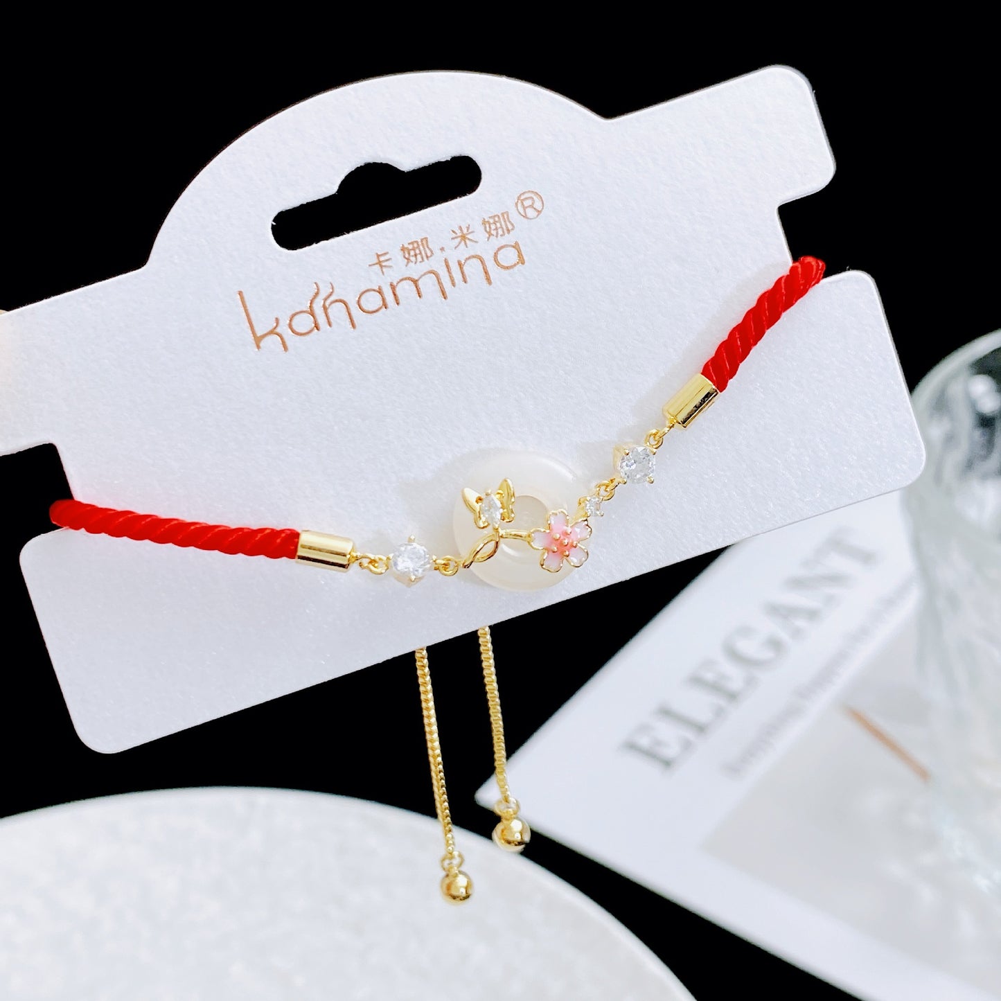Women's Fashion Life Red Rope Trendy Chinese Safety Bracelets