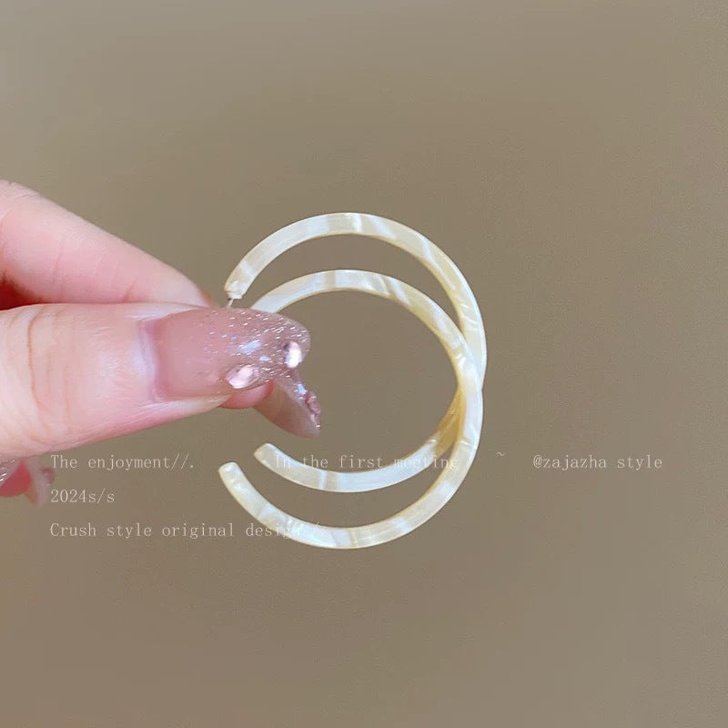Simple Large Circle Female High Sense Ear Earrings