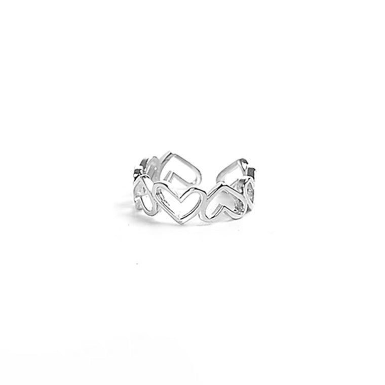 Women's & Men's Heart-shaped Fashion Personality Affordable Luxury Design Rings