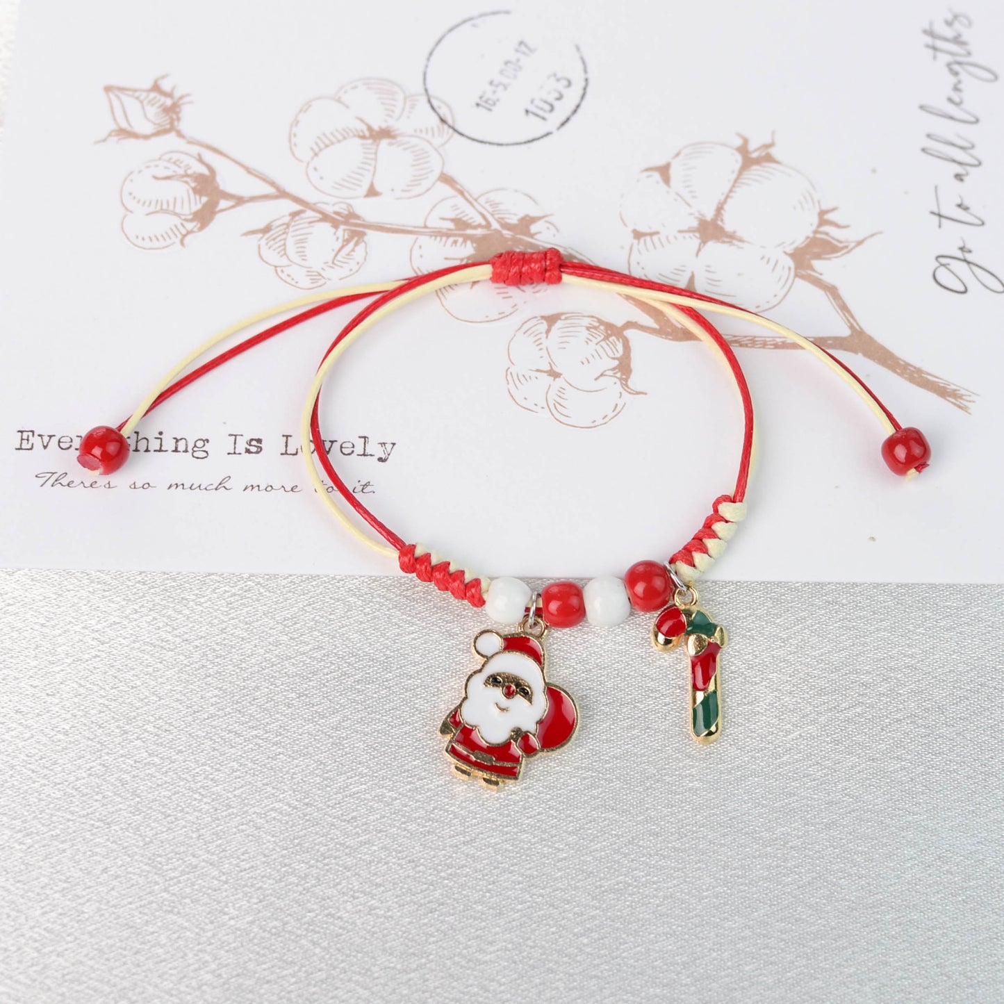 Glamorous Fashion Christmas Woven Santa Claus Bracelets