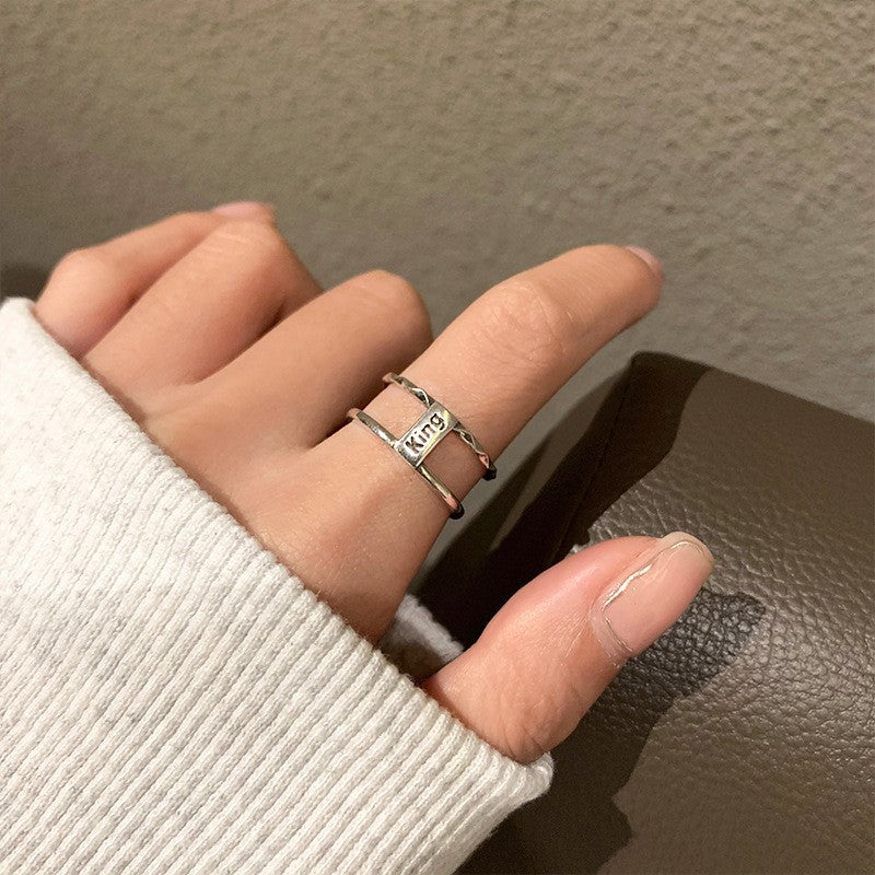Women's Opening Adjustable Index Finger Retro High Rings