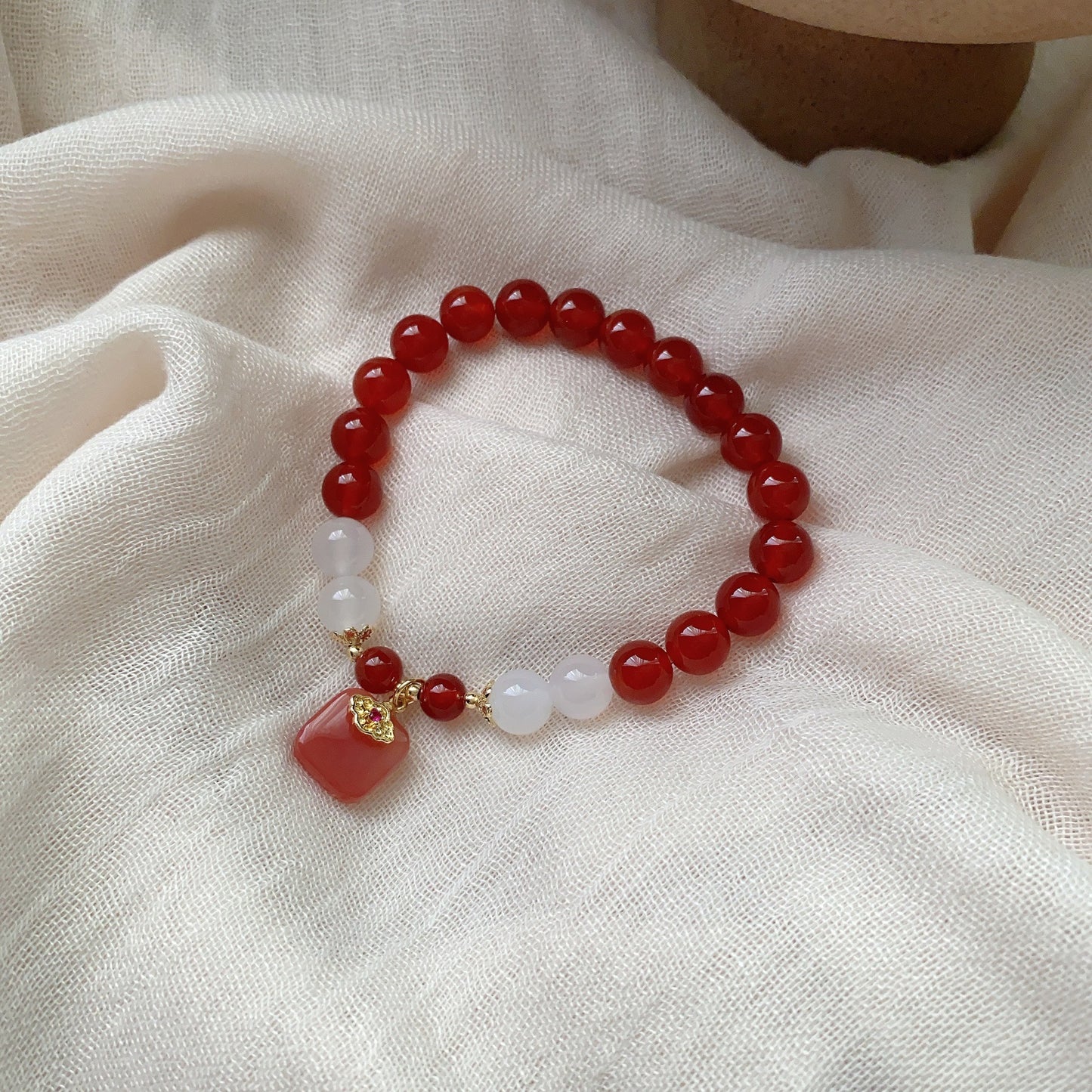 Women's Money Drawing Luck Changing Peach Retro Ethnic Style Bracelets