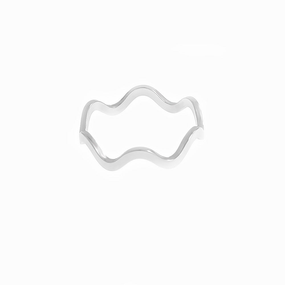 Men's Steel Retro Simple Titanium Corrosion Does Rings
