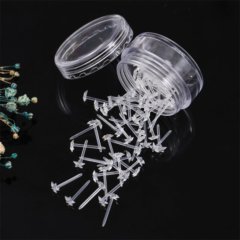 Bar Comfortable Transparent Invisible Auricular Needle Earrings
